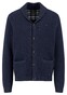 Fynch-Hatton Solid Color Buttoned Shawl Collar Vest Navy