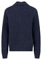 Fynch-Hatton Solid Color Buttoned Shawl Collar Vest Navy