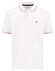 Fynch-Hatton Solid Color Contrast Tipping Polo Wit