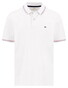 Fynch-Hatton Solid Color Contrast Tipping Polo Wit