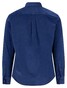 Fynch-Hatton Solid Color Cotton Corduroy Button-Down Overhemd Navy