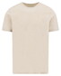 Fynch-Hatton Solid Color Cotton Slub Crew Neck T-Shirt Cement