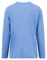 Fynch-Hatton Solid Color Crew Neck Long Sleeve T-Shirt Crystal Blue