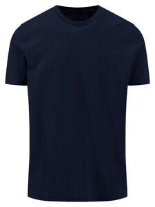 Fynch-Hatton Solid Color Crew Neck Premium Cotton T-Shirt Navy