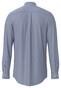 Fynch-Hatton Solid Color Denim Stand-Up Collar Overhemd Crystal Blue