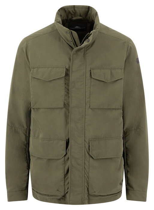 Fynch-Hatton Solid Color Fieldjacket Jack Donker Khaki