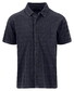 Fynch-Hatton Solid Color Fine Texture Jacquard Resort Shirt Navy