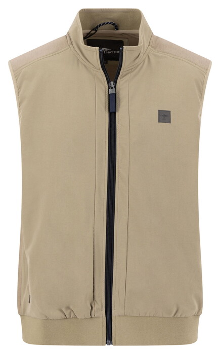 Fynch-Hatton Solid Color Full Zip Hybrid Body-Warmer Pistache