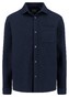 Fynch-Hatton Solid Color Heavy Flanel Overshirt Navy