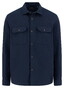 Fynch-Hatton Solid Color Heavy Flanel Overshirt Navy