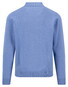 Fynch-Hatton Solid Color Longsleeve Superfine 3-Ply Cotton Polo Crystal Blue