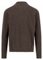 Fynch-Hatton Solid Color Luxury Cashmere Troyer Zip Trui Dark Chocolate