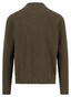 Fynch-Hatton Solid Color Luxury Cashmere Troyer Zip Trui Donker Khaki