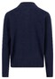 Fynch-Hatton Solid Color Luxury Cashmere Troyer Zip Trui Navy