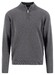 Fynch-Hatton Solid Color Luxury Cashmere Troyer Zip Trui Steel