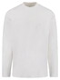Fynch-Hatton Solid Color Mock Neck Cotton Interlock T-Shirt New Off White