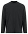 Fynch-Hatton Solid Color Mock Neck Cotton Interlock T-Shirt Zwart