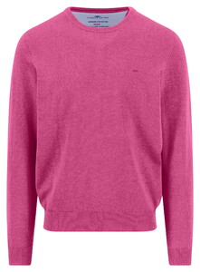 Fynch-Hatton Solid Color O-Neck Superfine Cotton Pullover Malaga