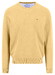 Fynch-Hatton Solid Color O-Neck Superfine Cotton Pullover Pale Yellow