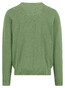 Fynch-Hatton Solid Color O-Neck Superfine Cotton Trui Avocado
