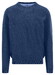 Fynch-Hatton Solid Color O-Neck Superfine Cotton Trui Midnight
