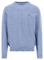 Fynch-Hatton Solid Color O-Neck Superfine Cotton Trui New Breeze