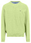 Fynch-Hatton Solid Color O-Neck Superfine Cotton Trui Pear