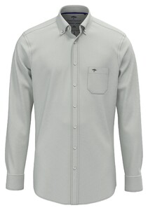 Fynch-Hatton Solid Color Oxford Button-Down Overhemd Dark Leaf