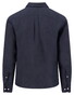 Fynch-Hatton Solid Color Premium Linnen Overhemd Navy