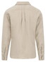 Fynch-Hatton Solid Color Premium Linnen Overhemd Zand