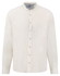 Fynch-Hatton Solid Color Premium Linnen Stand-Up Collar Overhemd Wit