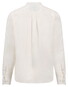 Fynch-Hatton Solid Color Premium Linnen Stand-Up Collar Overhemd Wit