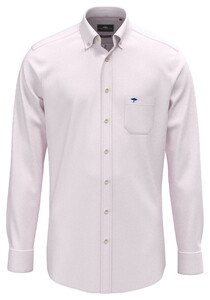 Fynch-Hatton Solid Color Premium Washed Oxford Button-Down Overhemd Magnolia