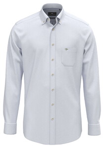 Fynch-Hatton Solid Color Premium Washed Oxford Button-Down Overhemd New Breeze