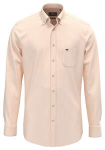 Fynch-Hatton Solid Color Premium Washed Oxford Button-Down Overhemd Tangerine