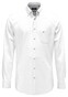 Fynch-Hatton Solid Color Premium Washed Oxford Button-Down Overhemd Wit