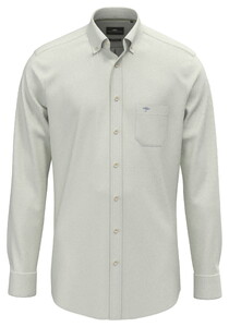 Fynch-Hatton Solid Color Premium Washed Oxford Button-Down Shirt Avocado