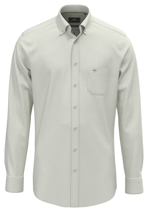 Fynch-Hatton Solid Color Premium Washed Oxford Button-Down Shirt Avocado