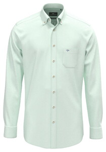 Fynch-Hatton Solid Color Premium Washed Oxford Button-Down Shirt Mint