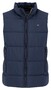 Fynch-Hatton Solid Color Puffer Vest High Zip Collar Body-Warmer Dark Navy