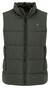 Fynch-Hatton Solid Color Puffer Vest High Zip Collar Body-Warmer Dusty Forest