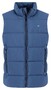 Fynch-Hatton Solid Color Puffer Vest High Zip Collar Body-Warmer Misty Blue