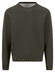 Fynch-Hatton Solid Color Round Neck Superfine 3-Ply Cotton Trui Cypress