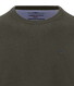 Fynch-Hatton Solid Color Round Neck Superfine 3-Ply Cotton Trui Cypress