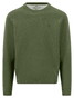Fynch-Hatton Solid Color Round Neck Superfine 3-Ply Cotton Trui Moss