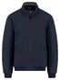 Fynch-Hatton Solid Color Stand-Up Zip Collar Blouson Dark Navy