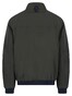 Fynch-Hatton Solid Color Stand-Up Zip Collar Blouson Dusty Forest