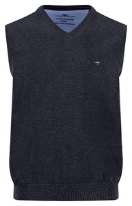 Fynch-Hatton Solid Color Superfine 3-Ply Cotton Slip-Over Navy