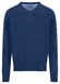 Fynch-Hatton Solid Color Superfine 3-Ply Cotton V-Neck Pullover Midnight