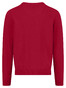 Fynch-Hatton Solid Color Superfine 3-Ply Cotton V-Neck Trui Cranberry Red